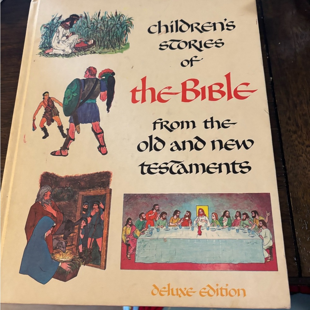Vintage 1968 Children's Bible Storybook - Deluxe Edition